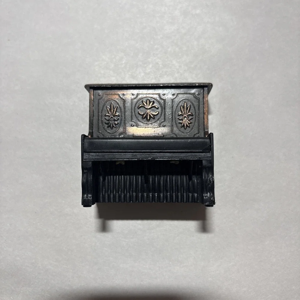 Vintage Bronze Die-Cast Piano Mini Pencil Sharpener #8782 /w Box EUC